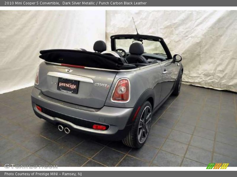 Dark Silver Metallic / Punch Carbon Black Leather 2010 Mini Cooper S Convertible