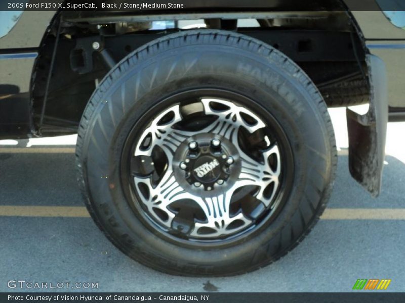 Black / Stone/Medium Stone 2009 Ford F150 XL SuperCab