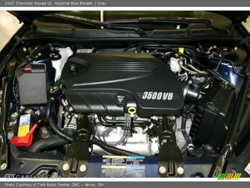 Imperial Blue Metallic / Gray 2007 Chevrolet Impala LS