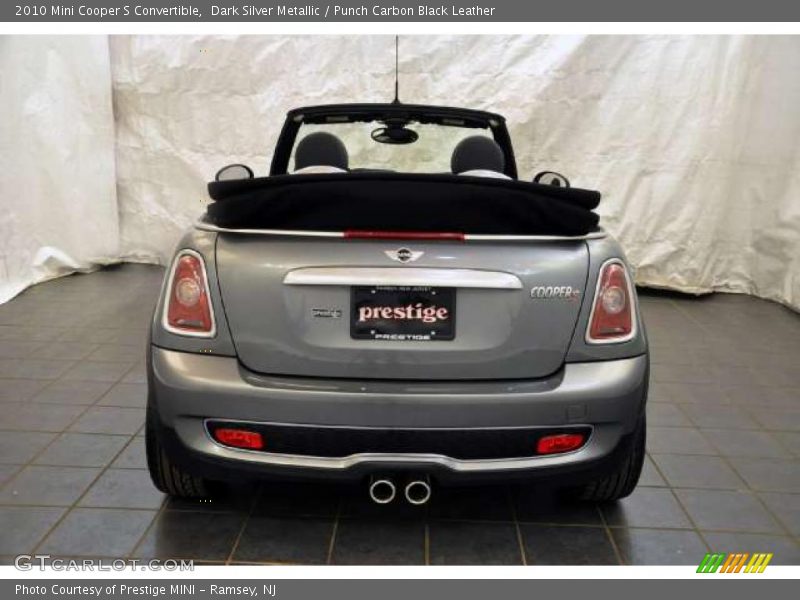 Dark Silver Metallic / Punch Carbon Black Leather 2010 Mini Cooper S Convertible