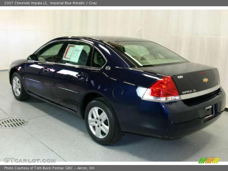 Imperial Blue Metallic / Gray 2007 Chevrolet Impala LS