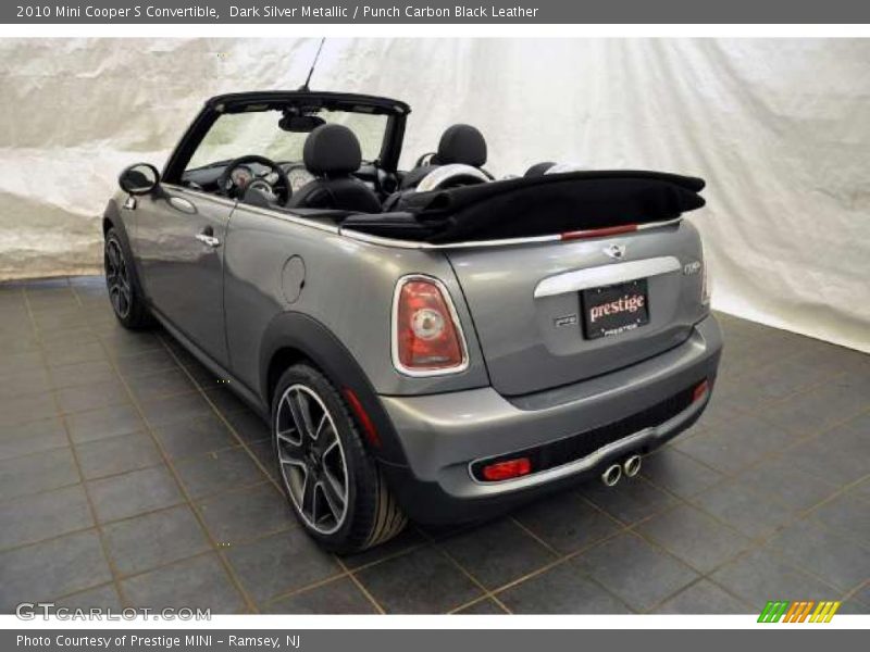 Dark Silver Metallic / Punch Carbon Black Leather 2010 Mini Cooper S Convertible