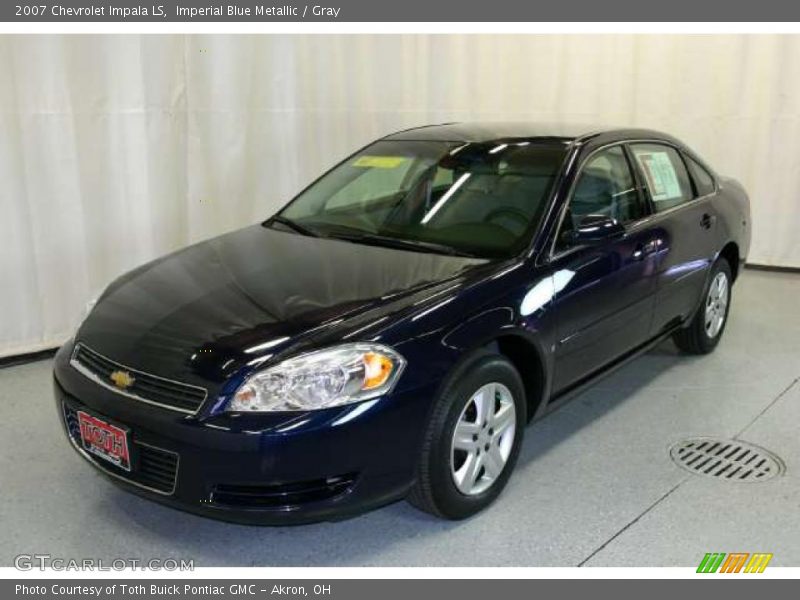 Imperial Blue Metallic / Gray 2007 Chevrolet Impala LS
