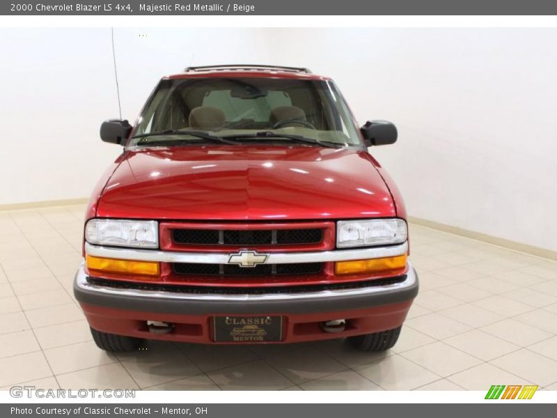Majestic Red Metallic / Beige 2000 Chevrolet Blazer LS 4x4