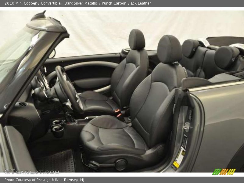 Dark Silver Metallic / Punch Carbon Black Leather 2010 Mini Cooper S Convertible