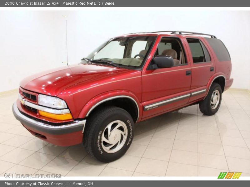 Majestic Red Metallic / Beige 2000 Chevrolet Blazer LS 4x4