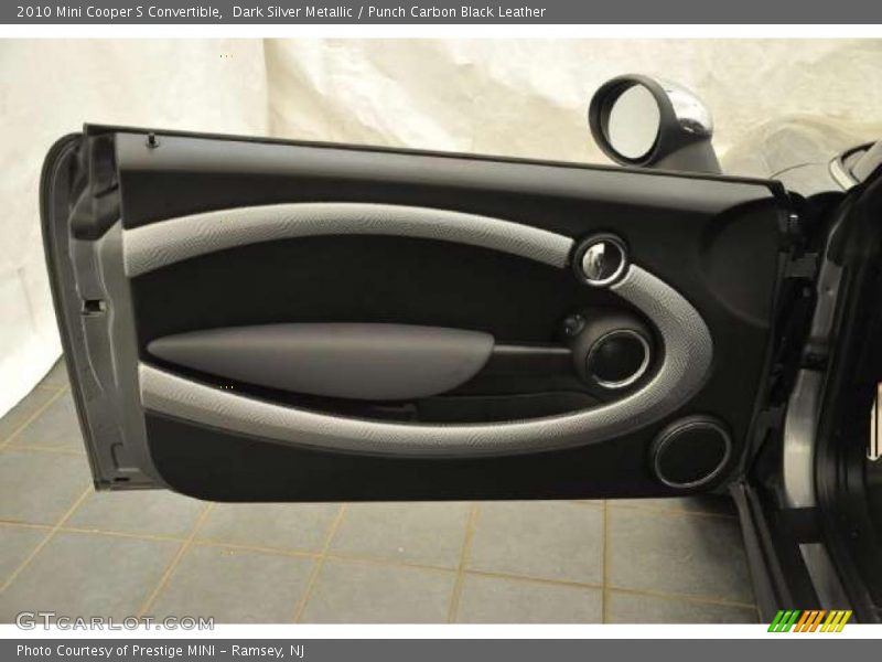 Dark Silver Metallic / Punch Carbon Black Leather 2010 Mini Cooper S Convertible