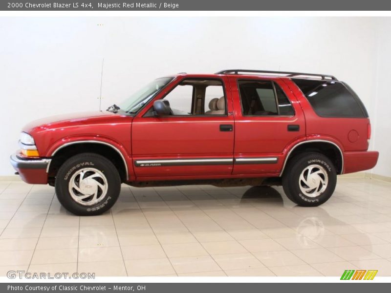 Majestic Red Metallic / Beige 2000 Chevrolet Blazer LS 4x4