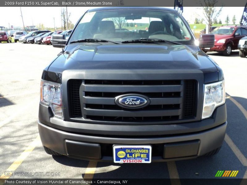 Black / Stone/Medium Stone 2009 Ford F150 XL SuperCab