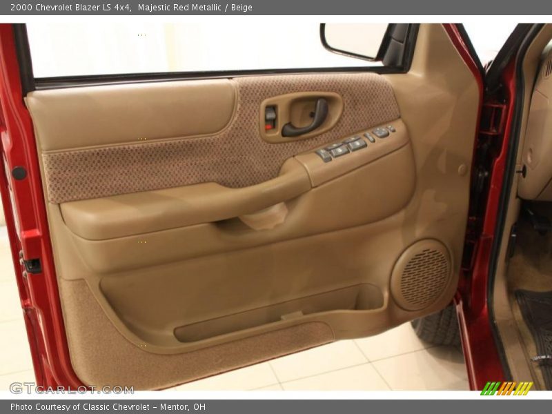 Majestic Red Metallic / Beige 2000 Chevrolet Blazer LS 4x4