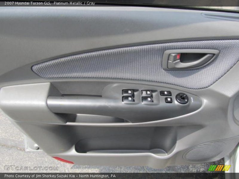 Platinum Metallic / Gray 2007 Hyundai Tucson GLS