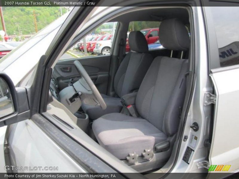 Platinum Metallic / Gray 2007 Hyundai Tucson GLS