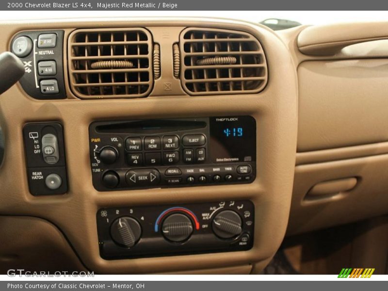 Majestic Red Metallic / Beige 2000 Chevrolet Blazer LS 4x4