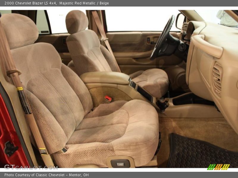 Majestic Red Metallic / Beige 2000 Chevrolet Blazer LS 4x4