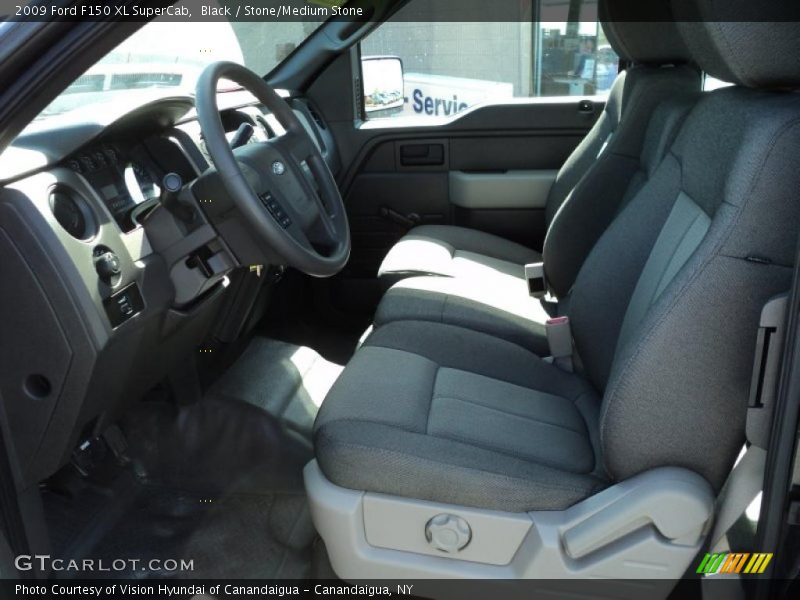 Black / Stone/Medium Stone 2009 Ford F150 XL SuperCab