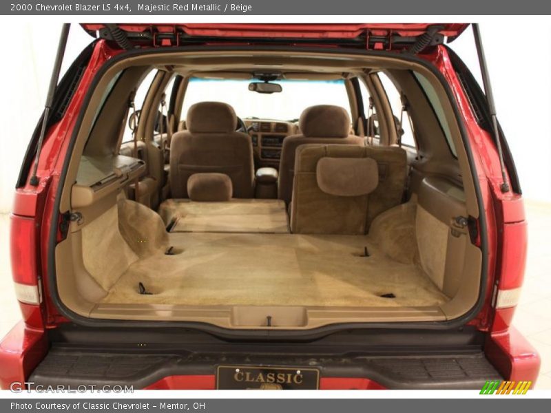 Majestic Red Metallic / Beige 2000 Chevrolet Blazer LS 4x4