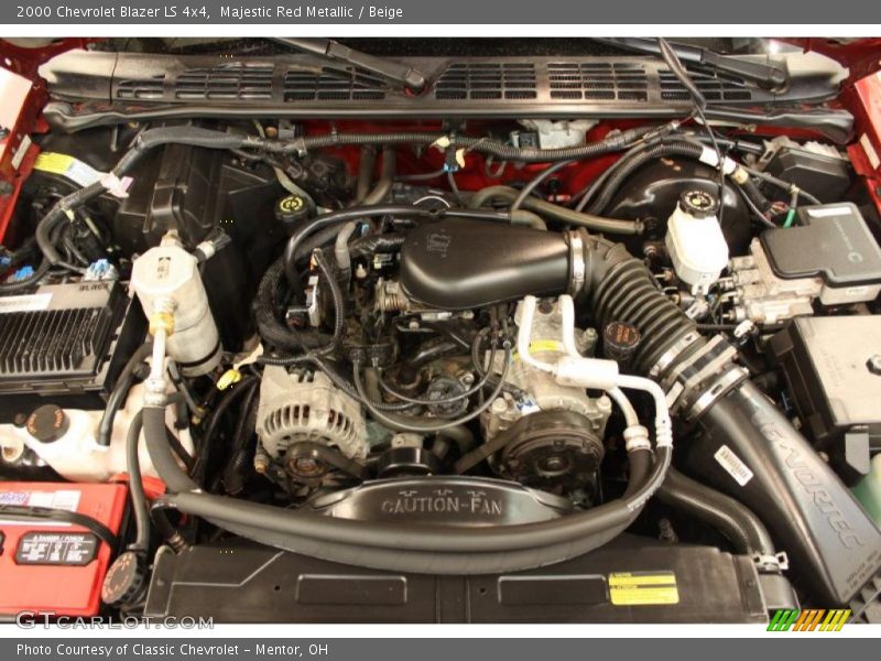 Majestic Red Metallic / Beige 2000 Chevrolet Blazer LS 4x4