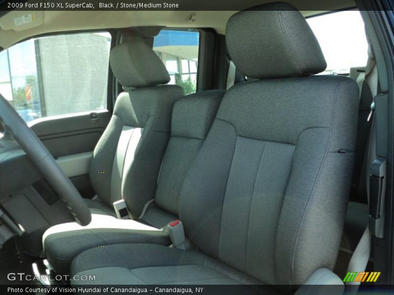 Black / Stone/Medium Stone 2009 Ford F150 XL SuperCab