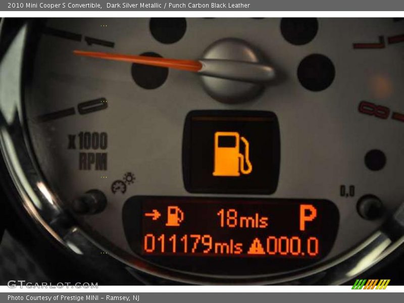 Dark Silver Metallic / Punch Carbon Black Leather 2010 Mini Cooper S Convertible