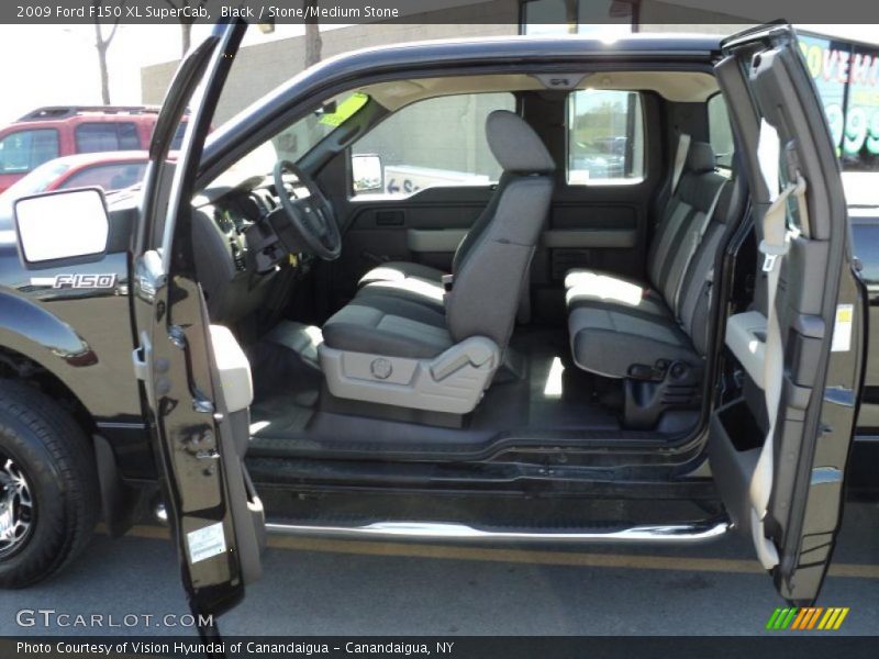Black / Stone/Medium Stone 2009 Ford F150 XL SuperCab