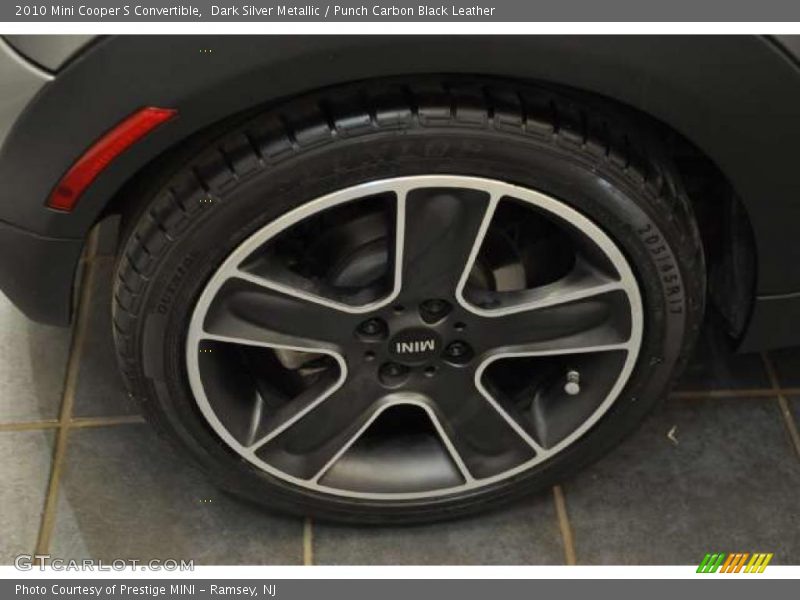 Dark Silver Metallic / Punch Carbon Black Leather 2010 Mini Cooper S Convertible