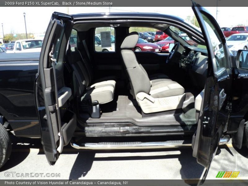 Black / Stone/Medium Stone 2009 Ford F150 XL SuperCab