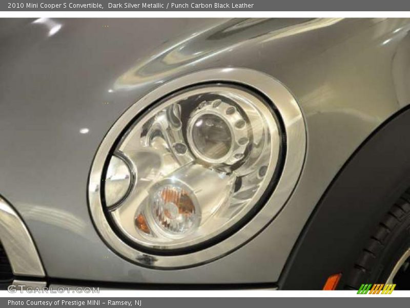 Dark Silver Metallic / Punch Carbon Black Leather 2010 Mini Cooper S Convertible
