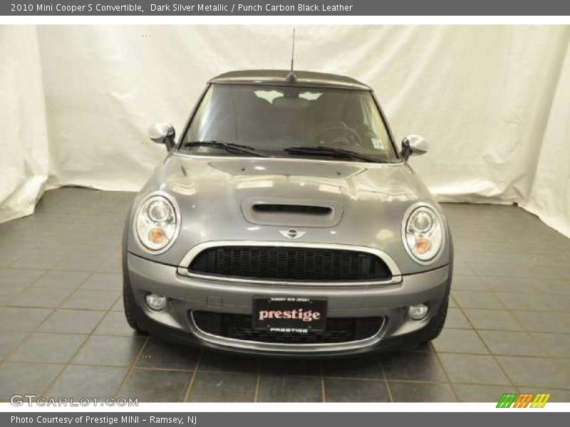 Dark Silver Metallic / Punch Carbon Black Leather 2010 Mini Cooper S Convertible