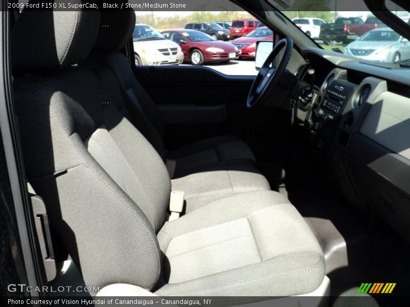 Black / Stone/Medium Stone 2009 Ford F150 XL SuperCab