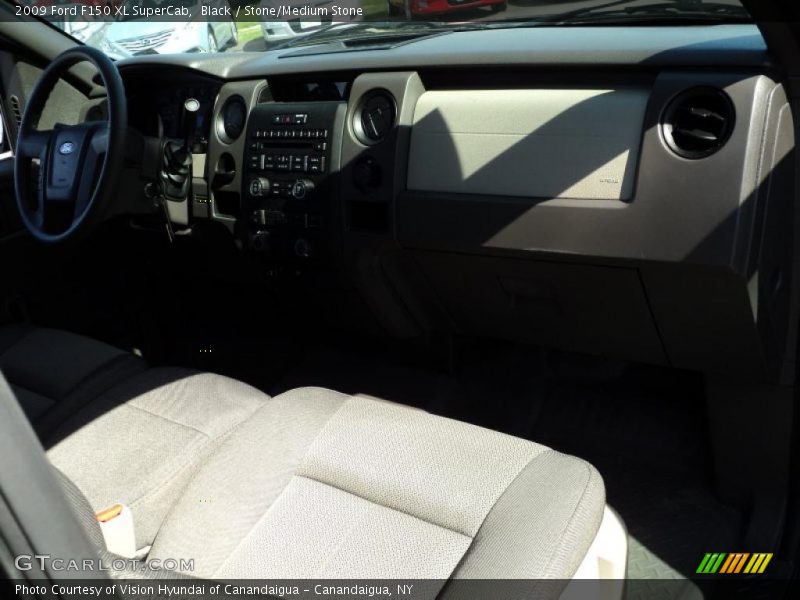 Black / Stone/Medium Stone 2009 Ford F150 XL SuperCab