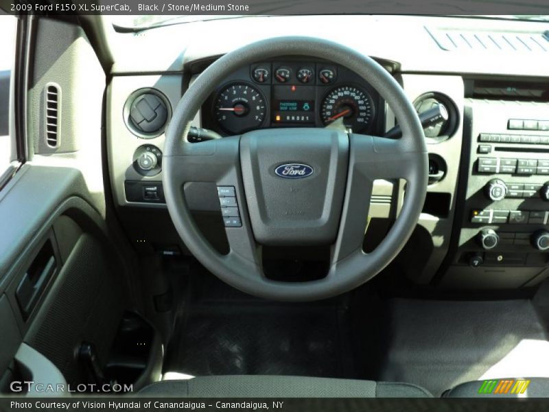 Black / Stone/Medium Stone 2009 Ford F150 XL SuperCab