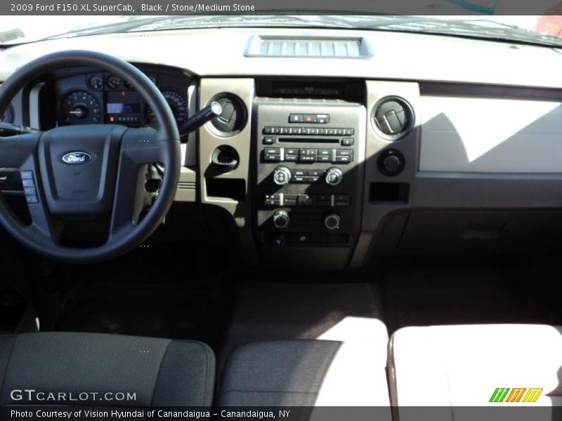 Black / Stone/Medium Stone 2009 Ford F150 XL SuperCab