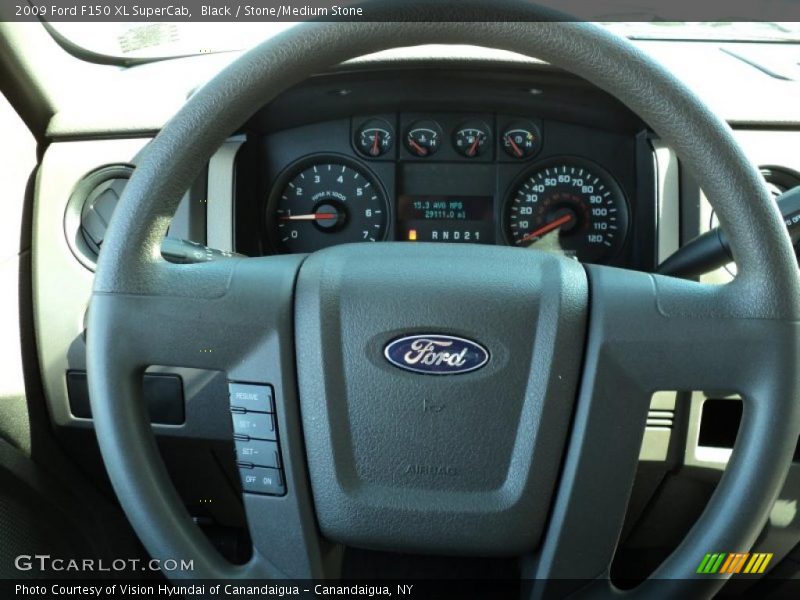 Black / Stone/Medium Stone 2009 Ford F150 XL SuperCab