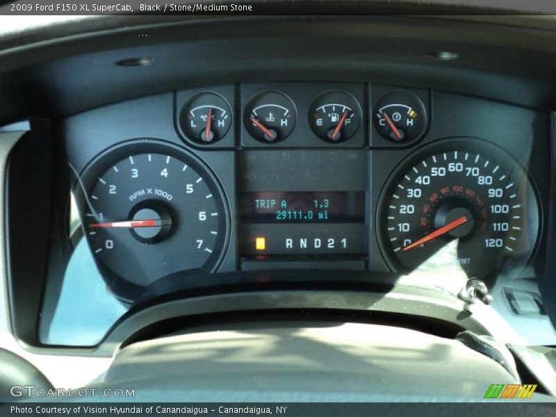 Black / Stone/Medium Stone 2009 Ford F150 XL SuperCab
