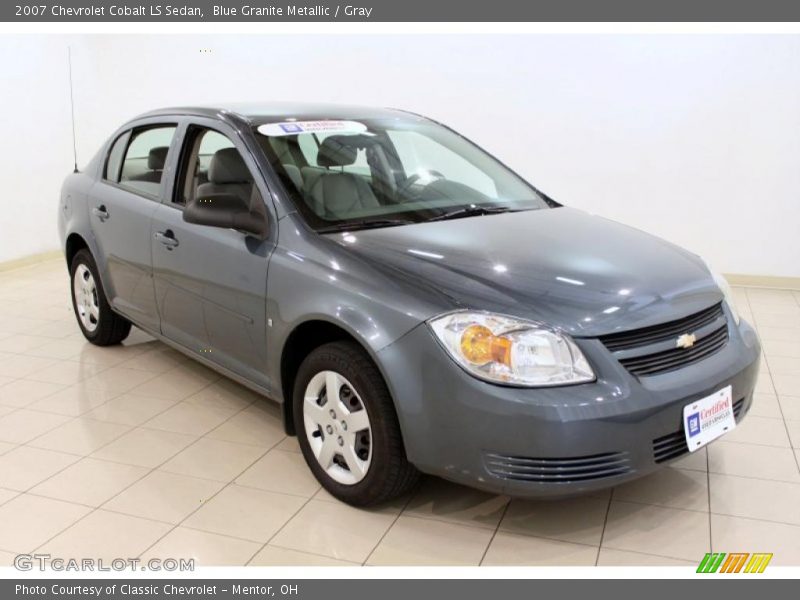 Blue Granite Metallic / Gray 2007 Chevrolet Cobalt LS Sedan
