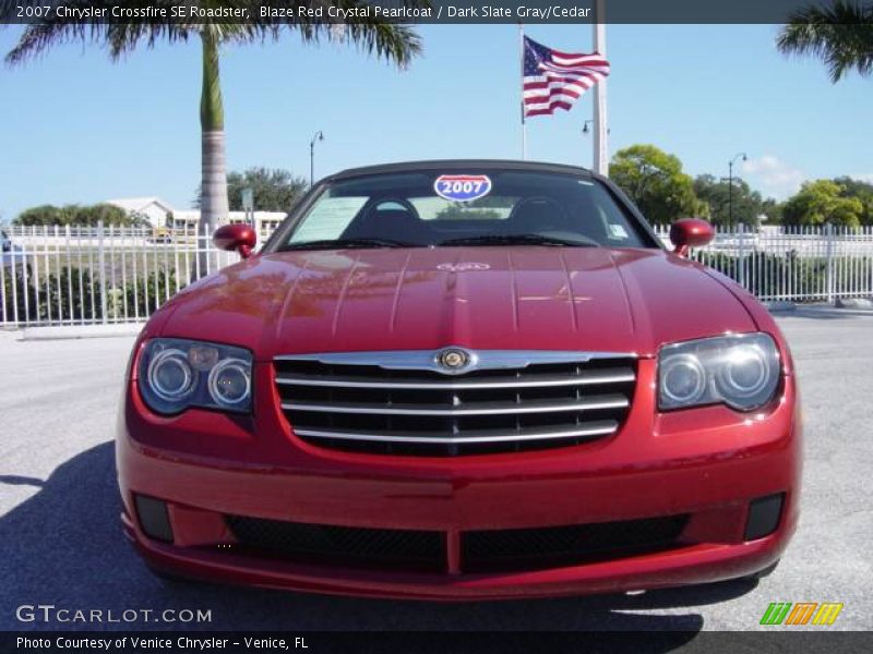 Blaze Red Crystal Pearlcoat / Dark Slate Gray/Cedar 2007 Chrysler Crossfire SE Roadster