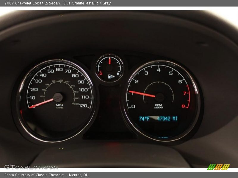 Blue Granite Metallic / Gray 2007 Chevrolet Cobalt LS Sedan