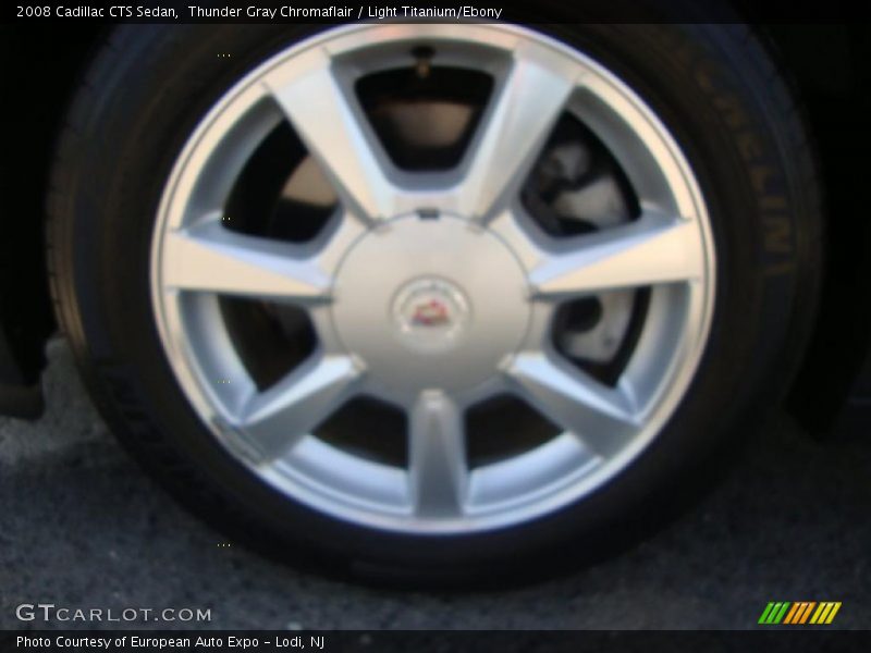 Thunder Gray Chromaflair / Light Titanium/Ebony 2008 Cadillac CTS Sedan