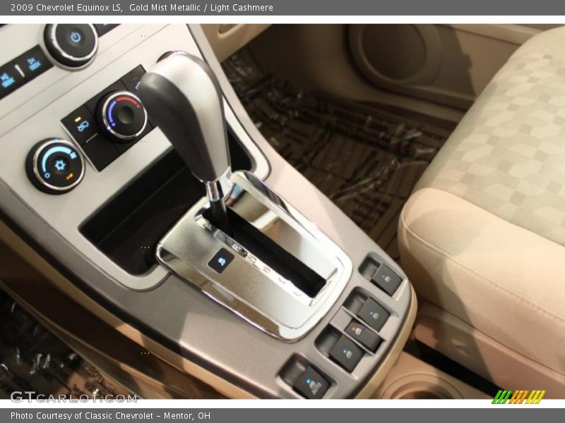 Gold Mist Metallic / Light Cashmere 2009 Chevrolet Equinox LS