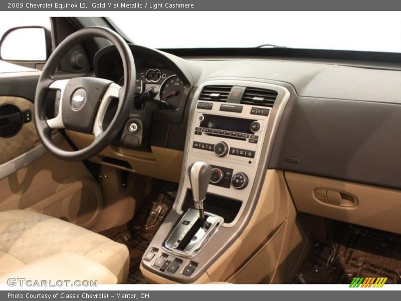 Gold Mist Metallic / Light Cashmere 2009 Chevrolet Equinox LS
