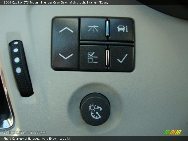 Thunder Gray Chromaflair / Light Titanium/Ebony 2008 Cadillac CTS Sedan