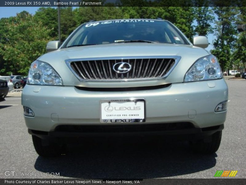 Bamboo Pearl / Parchment 2009 Lexus RX 350 AWD