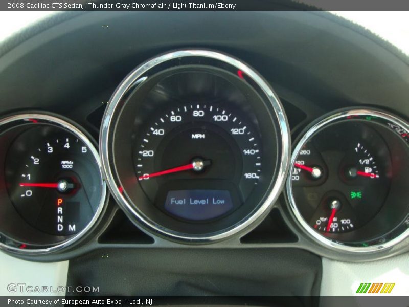 Thunder Gray Chromaflair / Light Titanium/Ebony 2008 Cadillac CTS Sedan