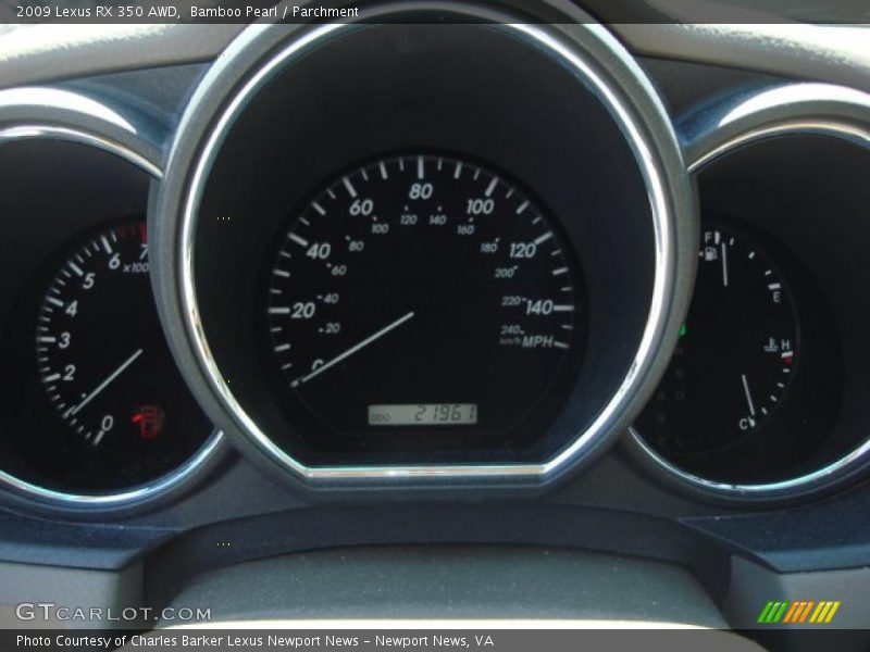 Bamboo Pearl / Parchment 2009 Lexus RX 350 AWD