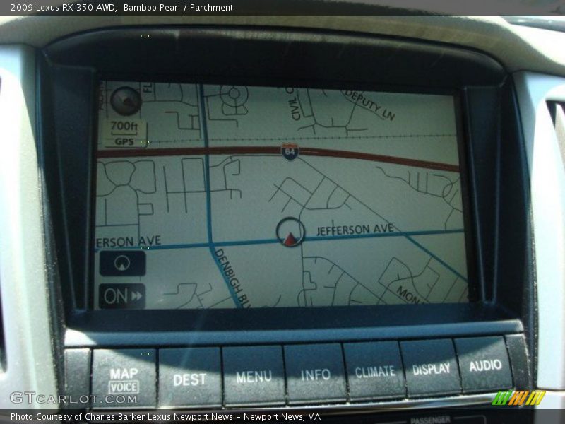 Bamboo Pearl / Parchment 2009 Lexus RX 350 AWD