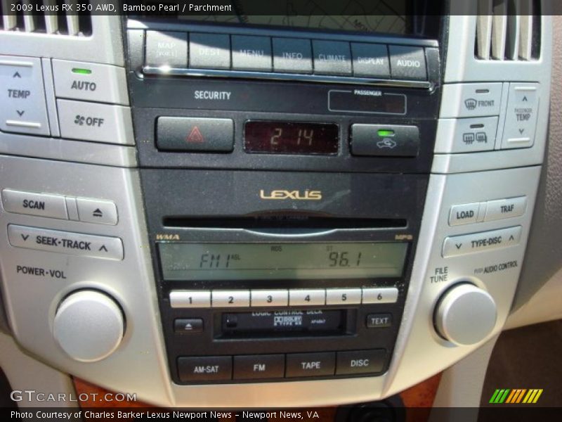 Bamboo Pearl / Parchment 2009 Lexus RX 350 AWD