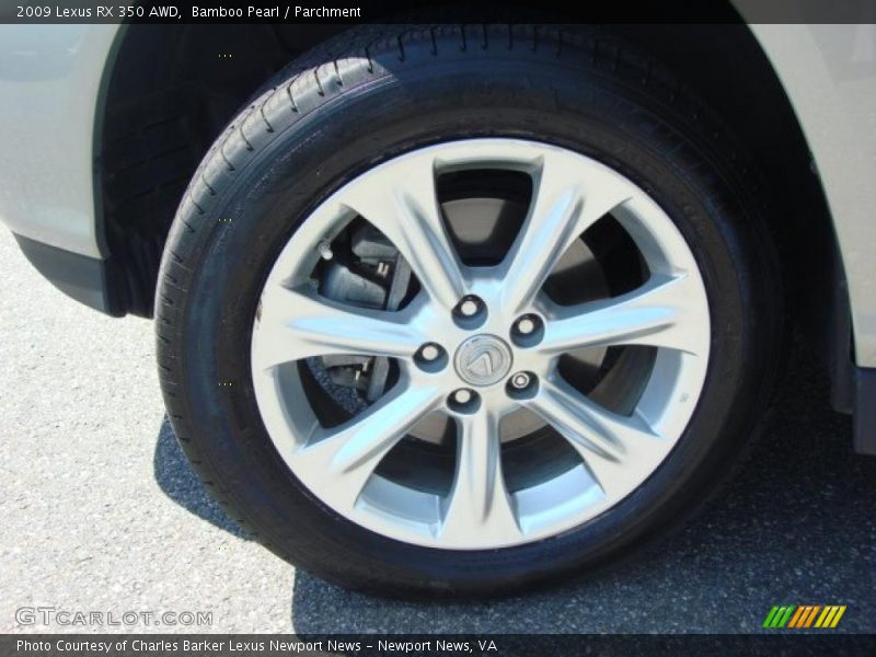 Bamboo Pearl / Parchment 2009 Lexus RX 350 AWD