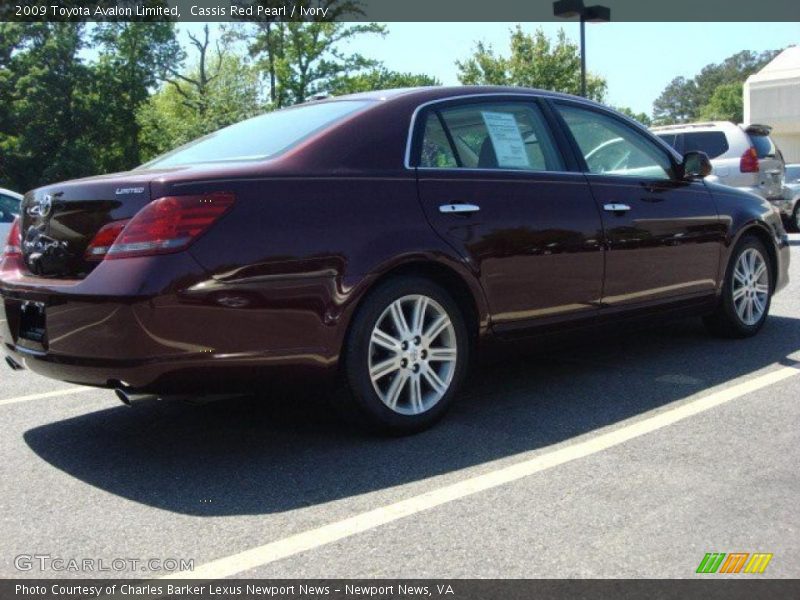 Cassis Red Pearl / Ivory 2009 Toyota Avalon Limited