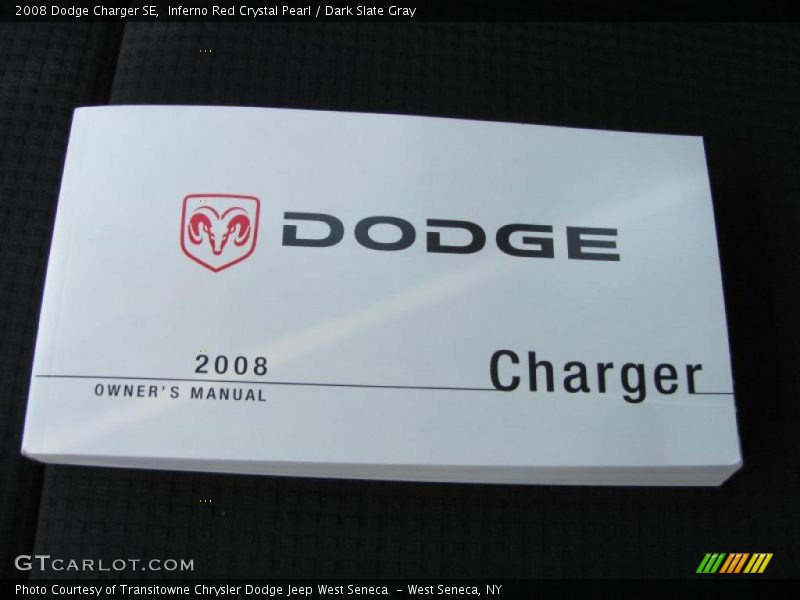 Inferno Red Crystal Pearl / Dark Slate Gray 2008 Dodge Charger SE