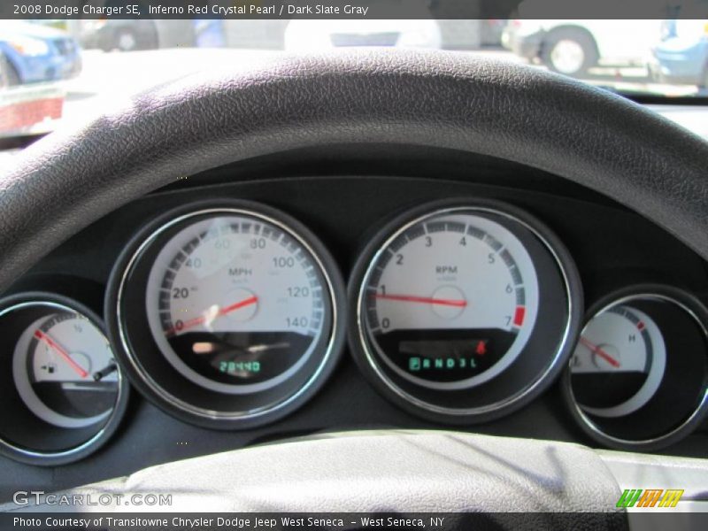 Inferno Red Crystal Pearl / Dark Slate Gray 2008 Dodge Charger SE